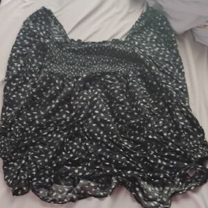 Wild Fable Black and White Long Sleeve Dress